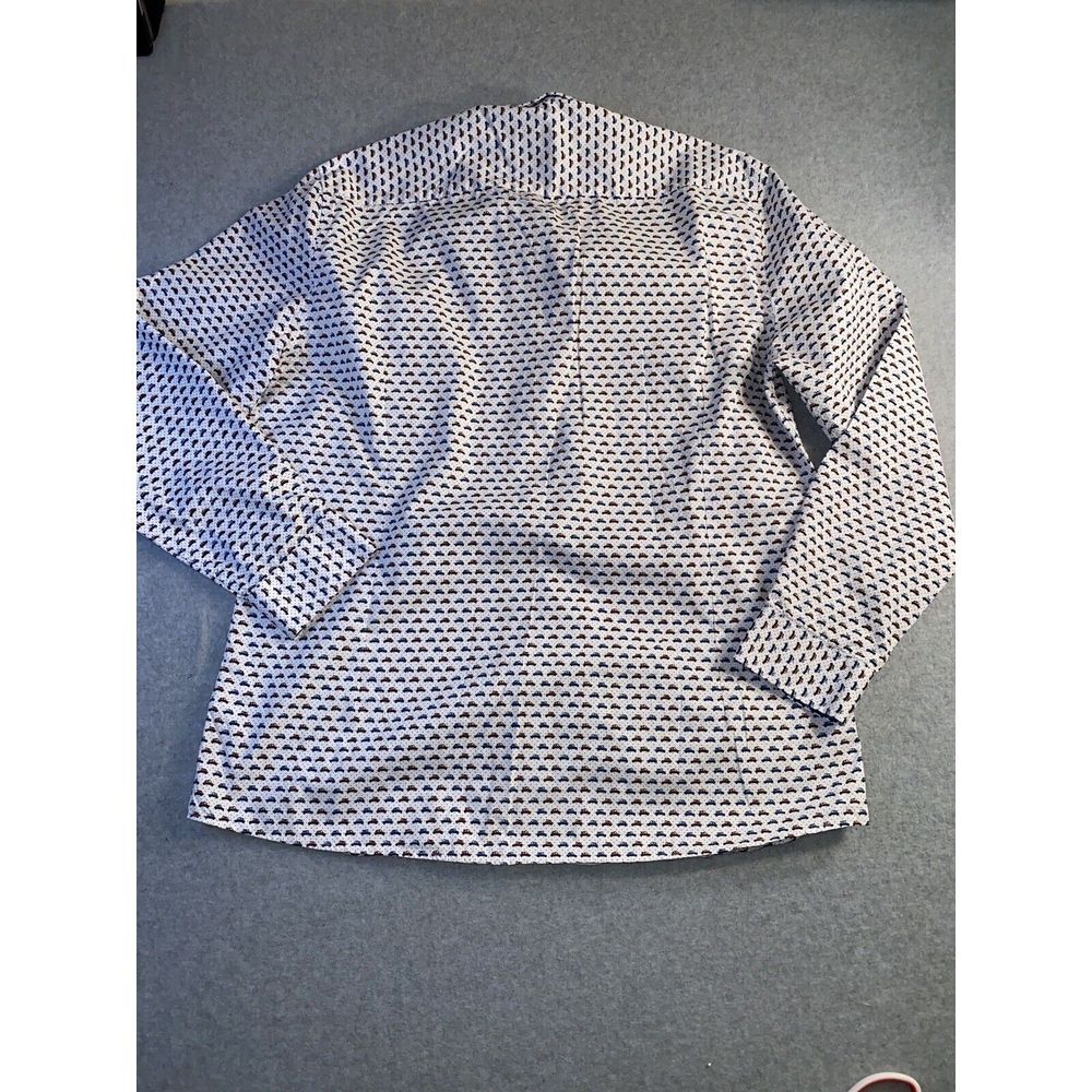 Soul of London Men's Long Sleeves Shirt Button Up White Cars ‎ Size 17.5 - Picture 4 of 7